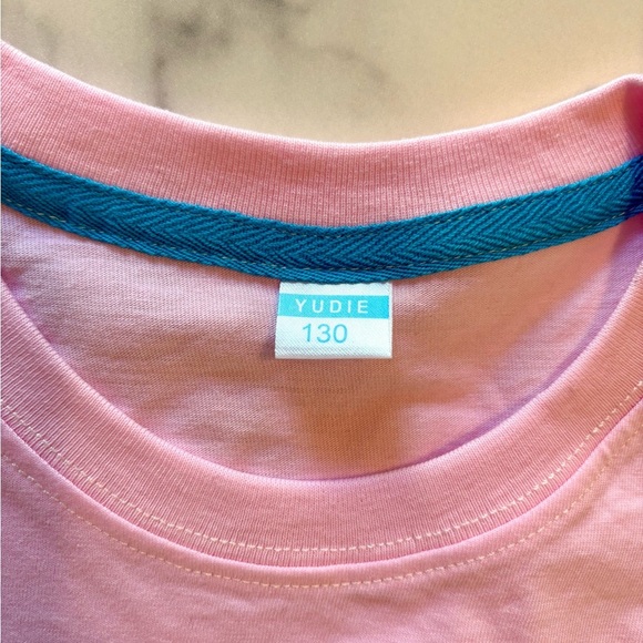 Pink Kids T-Shirt with Capybara & Bubble Tea Print - Picture 2 of 5